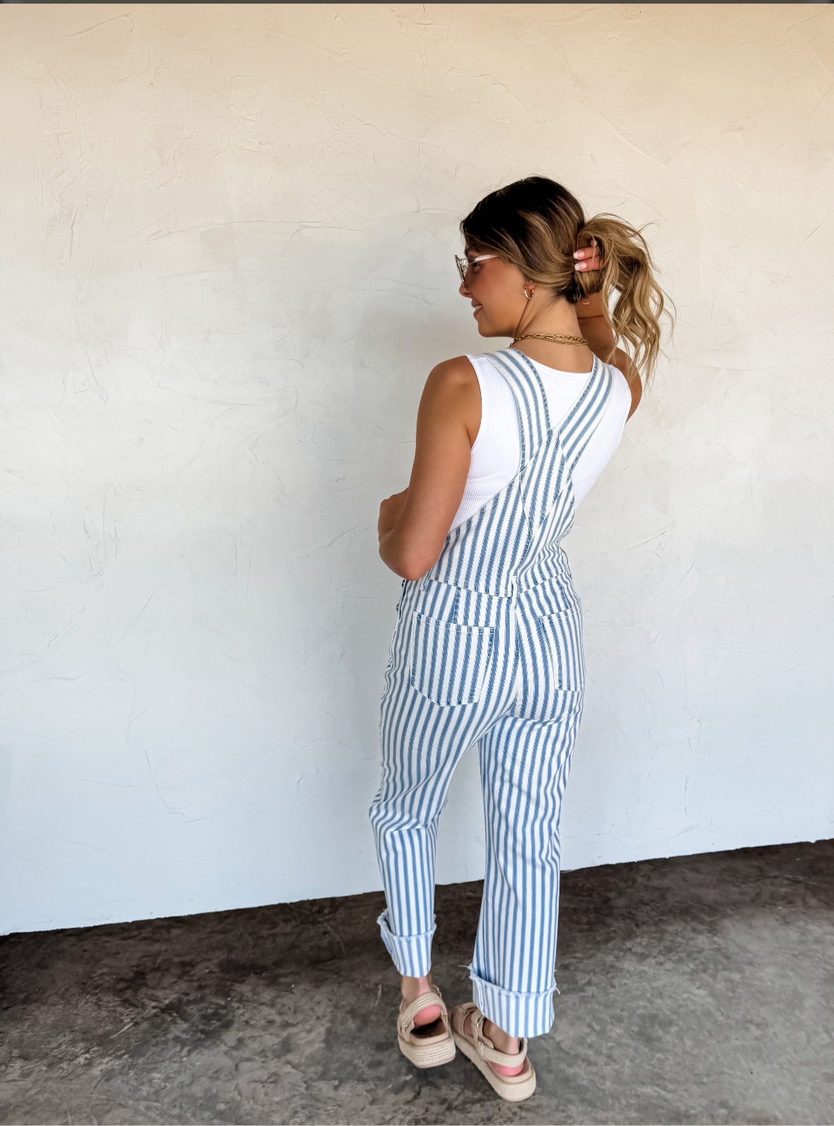 PRE ORDER Dahlia Stripe Overalls