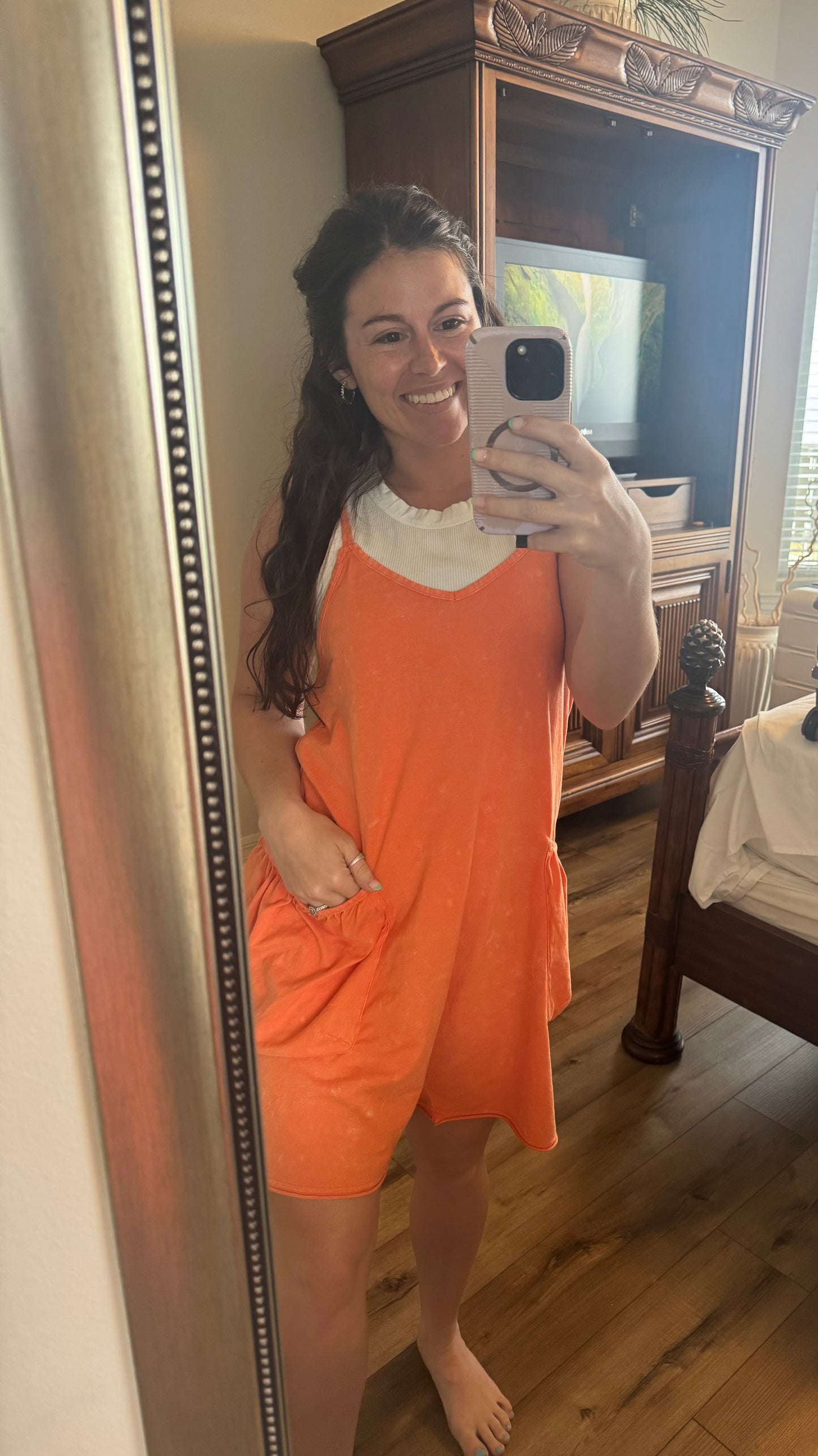 Causal Mineral Washed Romper