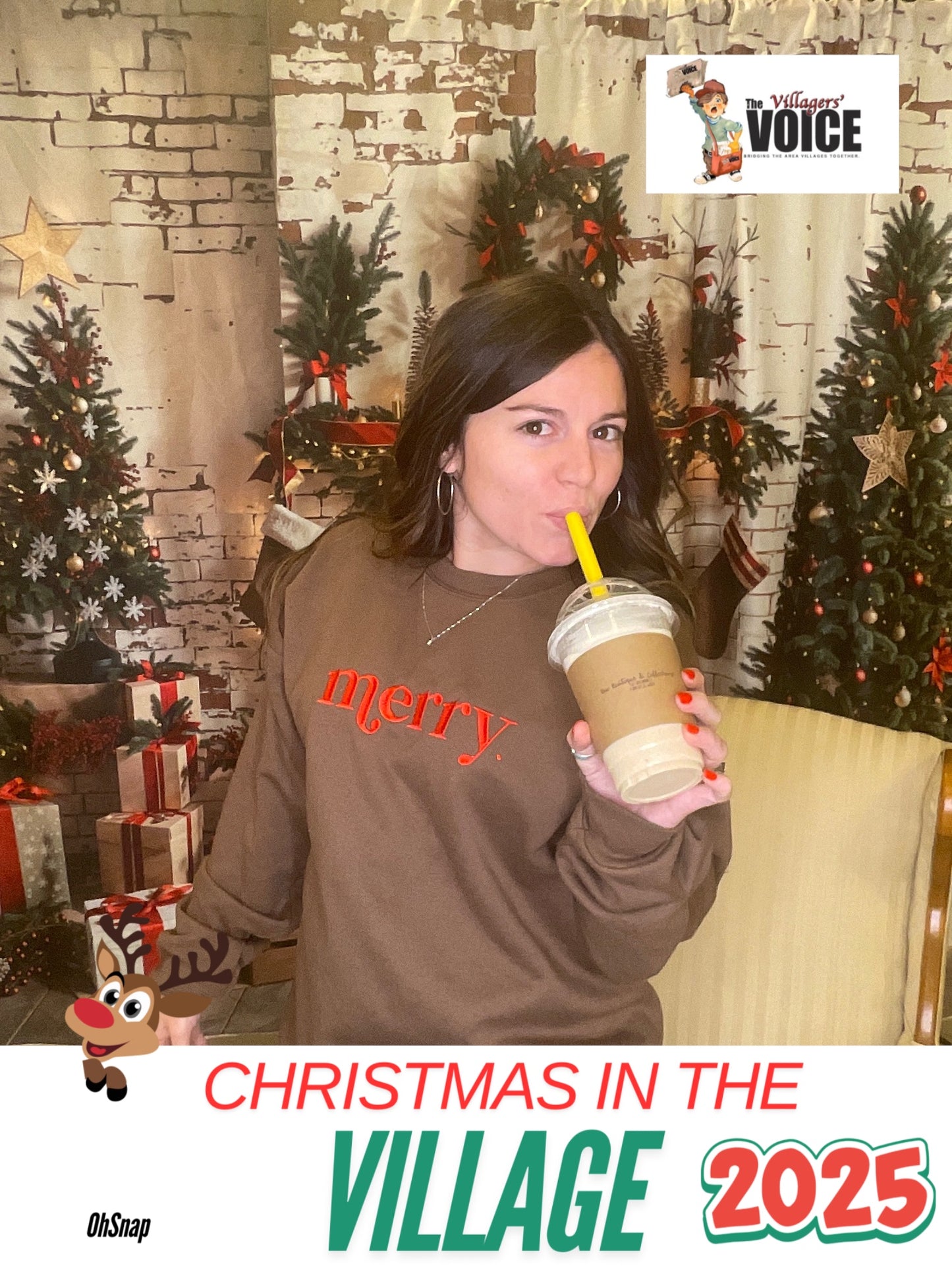 Merry Embroidered Crew