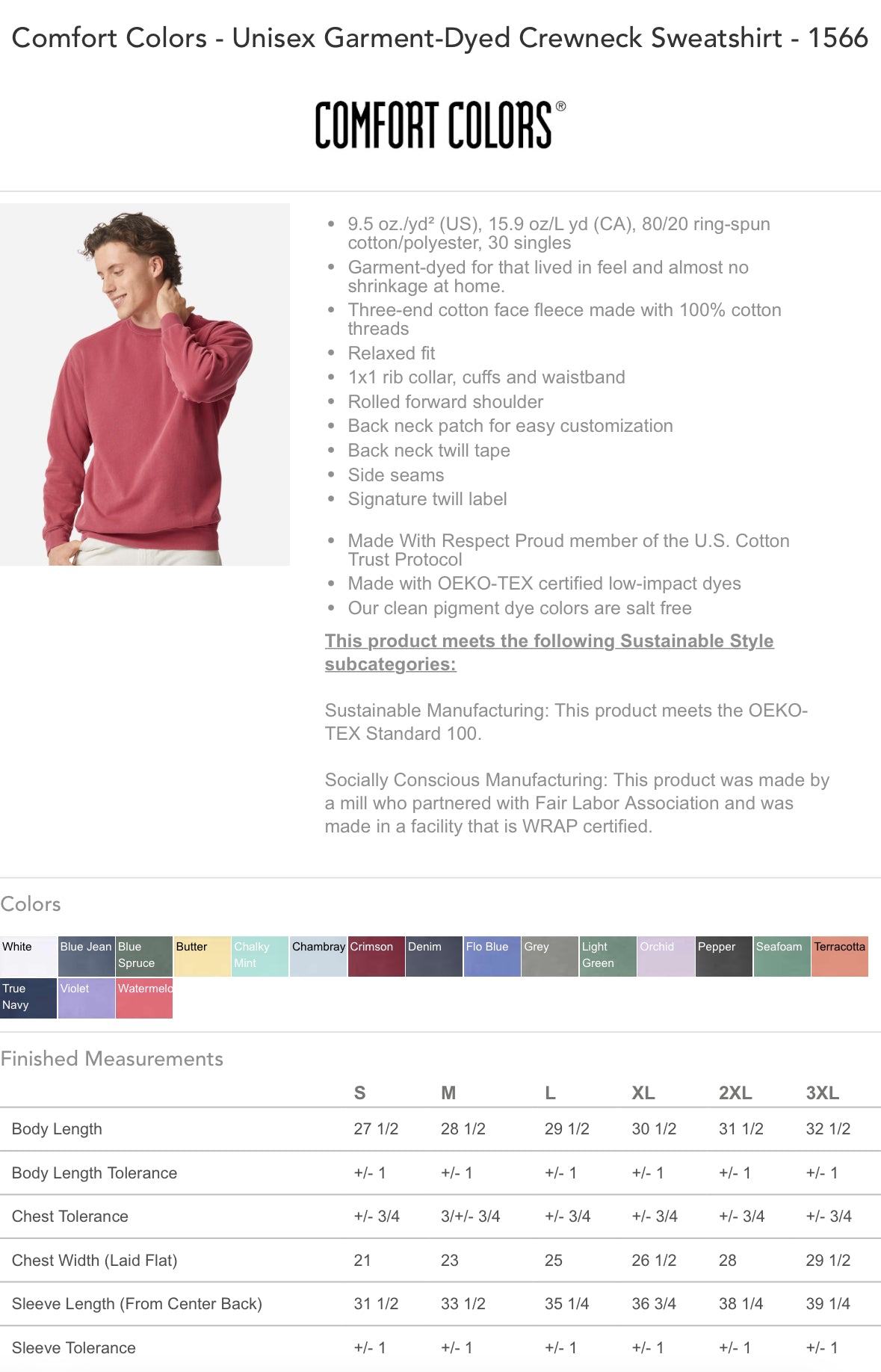 I’m Nicer When Comfort Color Crewneck