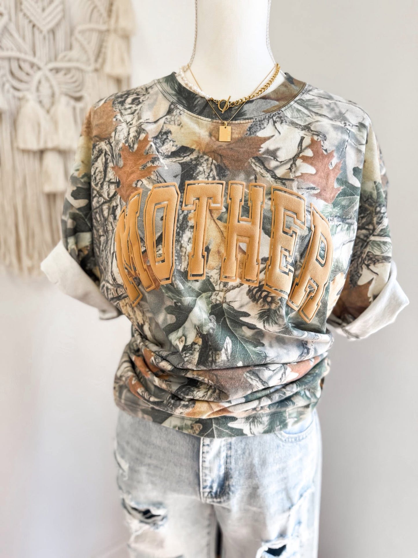 Mother Camo Puff Tshirt