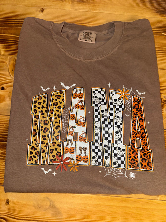 Mama Halloween Comfort Color Tshirt