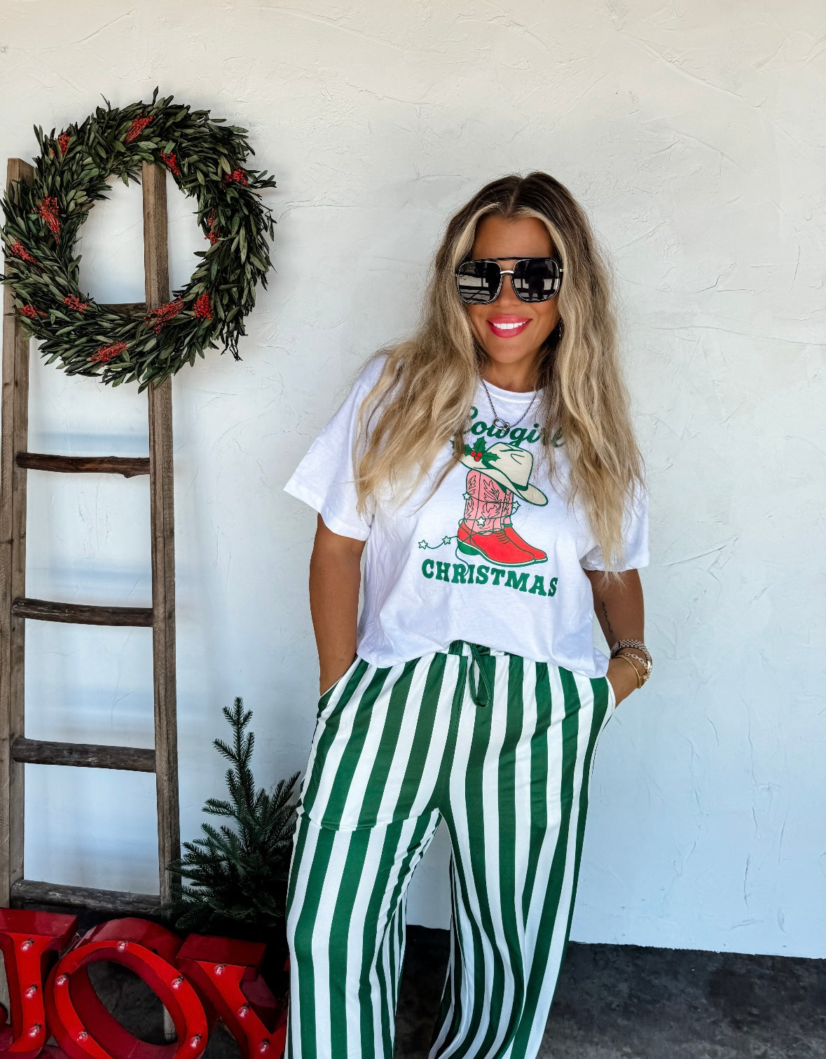 Preorder Christmas Verticle Vibes Stripe Pants