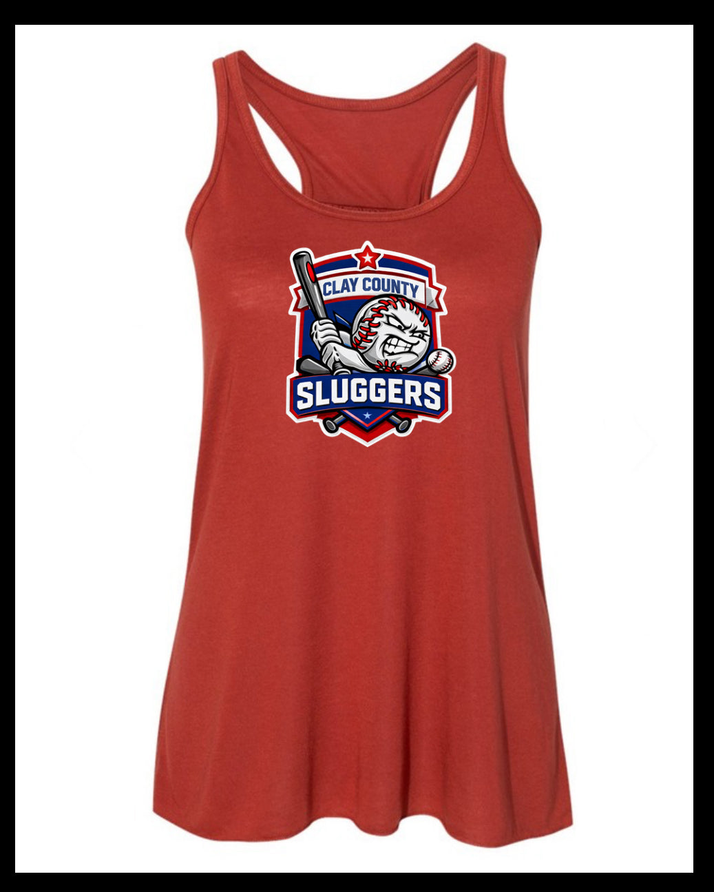 Clay County Slugger Logo Tank Top Razor Back