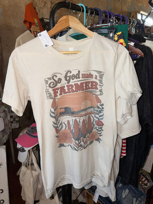 So God Made A Farmer Bella Tshirt