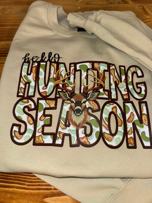 Hunting Season Camo Crewneck