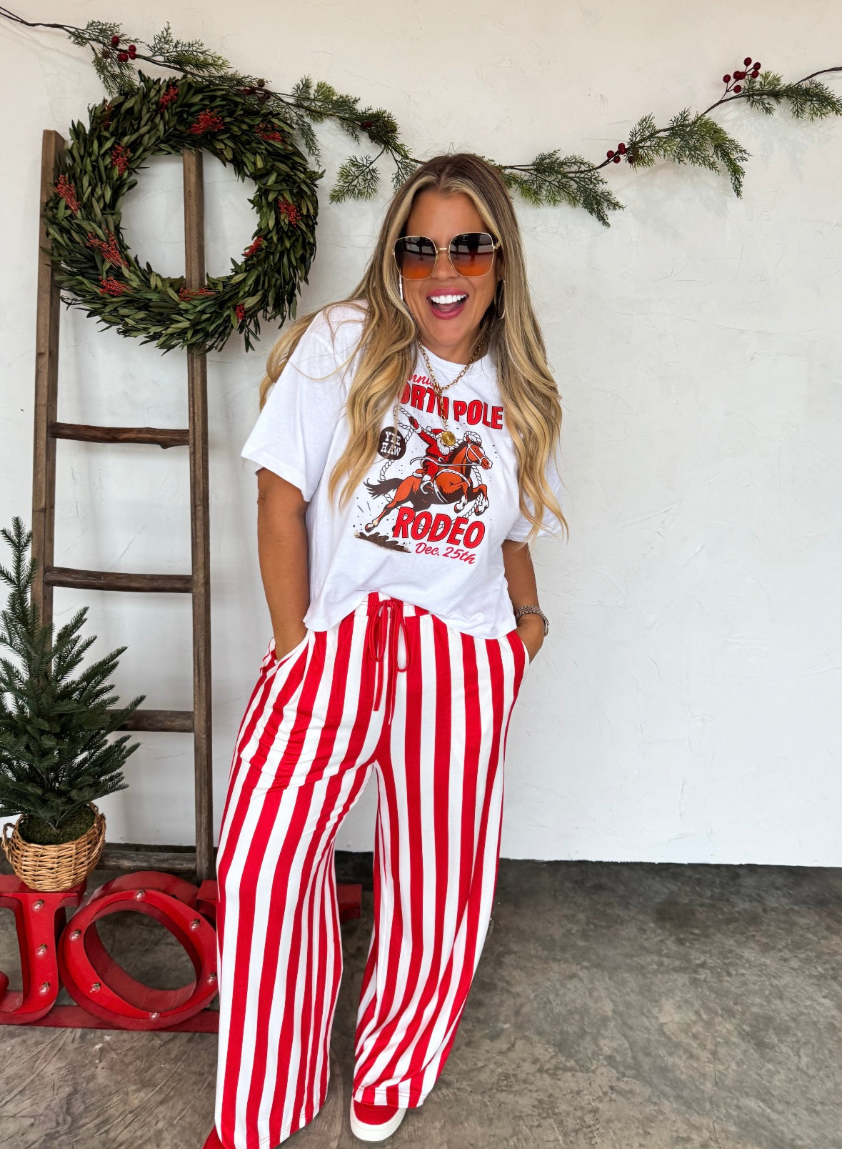 Preorder Christmas Verticle Vibes Stripe Pants