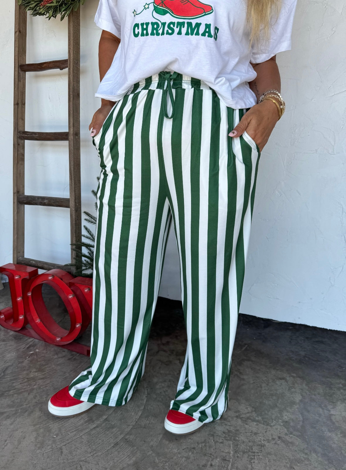 Preorder Christmas Verticle Vibes Stripe Pants