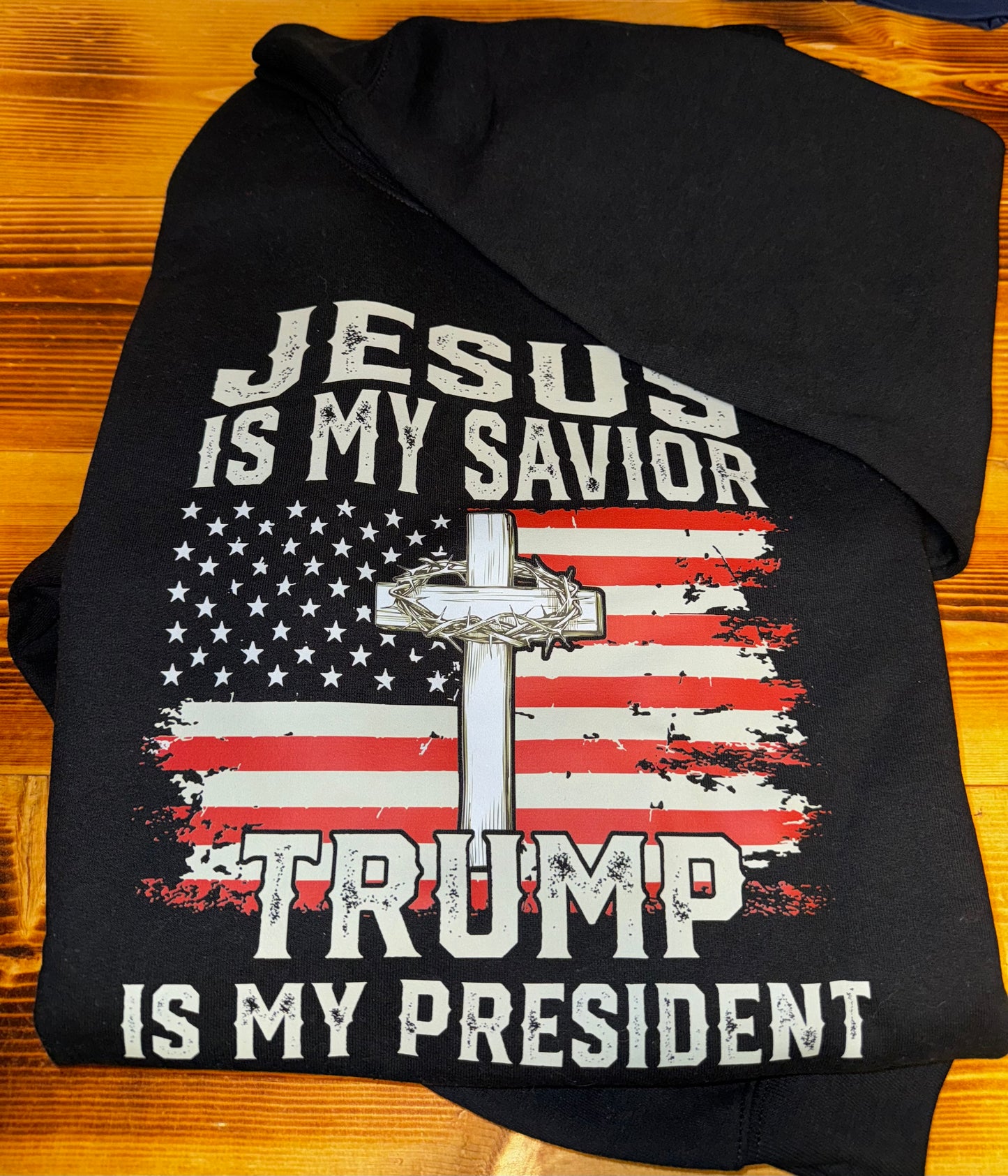 Jesus Is My Savior Trump Is My President Crewneck