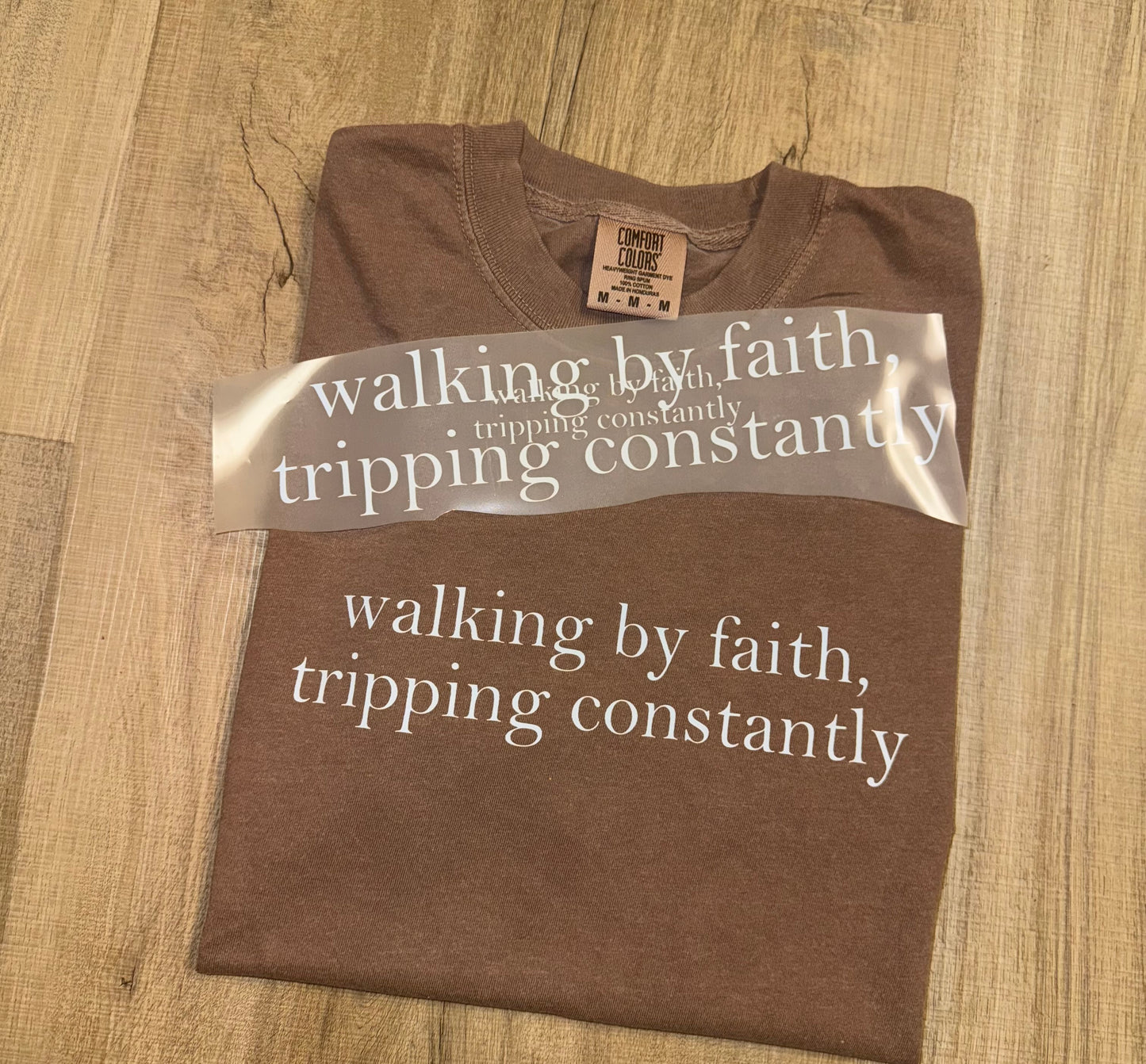 Walking By Faith, Tripping Constantly CC TSHIRT
