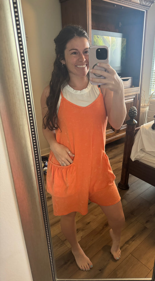 Causal Mineral Washed Romper