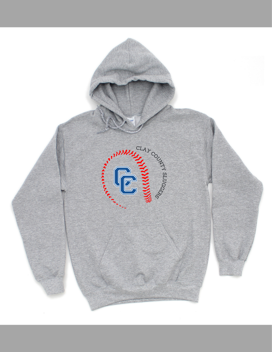 Clay County Slugger Baseball Logo Hoodie