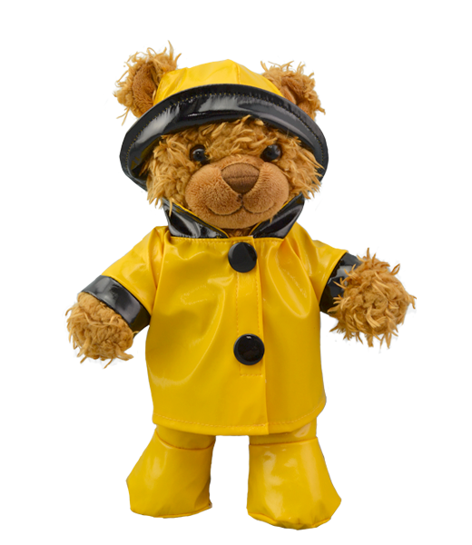 (8") Yellow Rain Slicker w/ Hat & Boots